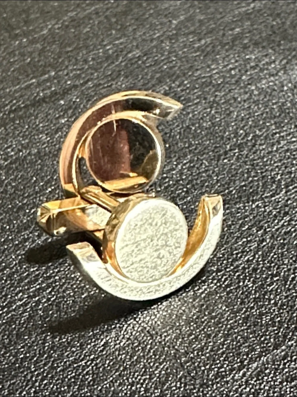 SWANK Gold Tone Cuff Links